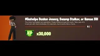 Mindwipe Bunker Jonesy, Swamp Stalker or Human Bill - Fortnite
