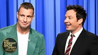Rob Gronkowski Crashes Jimmy's Monologue to Share His Super Bowl Prediction | The Tonight Show