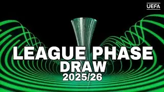 The UEFA Conference League phase draw 2025/26!