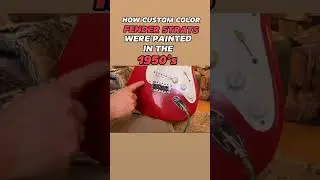 How custom color Fender Stratocasters were painted in the 1950&rsquo;s  #guitartech #vintageguitars