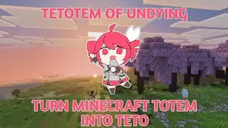 This Pack Will Turn Your Minecraft Totem Into Kasane Teto | TeTotem of Undying (MC Bedrock 1.21+)