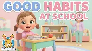 My School Day Routine 🎒 Good Manners & Sharing Song for Kids