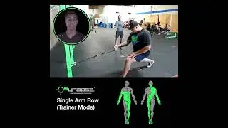 Synapse Trainer Mode Single Arm Row (Eccentric Overload)