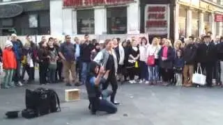 Street magic at Leicester square, London
