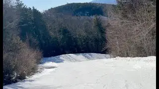 Three rides down Lower Speakeasy at Loon Mountain, NH, March 13 & 27, 2025
