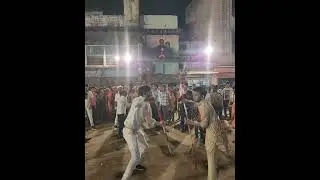 अखाडा प्रदर्शन दशहरा के पावन पर्व पर दमोह मध्यप्रदेश