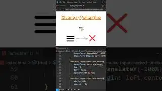 Hamburger Menu bar toggle Animation #hamburger #animation #menubar #hamburgeranimation #toggle