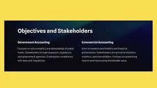 Government vs Commercial Accounting   Key Differences #government #accounting #commercial #finance