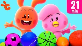 Командные виды спорта и цвета! | Cueio The Bunny Cartionds for Kids