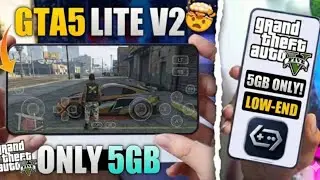 🔥GTA5 Lite V2 (Only 5GB!) For Low-End Device | GameHub Emulator Setup - Best