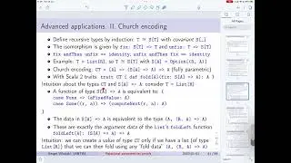 Relational parametricity. Lecture 7. Advanced applications (last lecture)