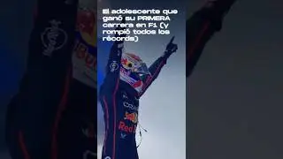 El adolescente que gan&oacute; su PRIMERA carrera en F1 #coches  #formula1 #motorsport #redbull #shorts
