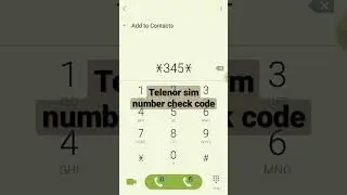 How to check telenor sim number#youtube#shorts