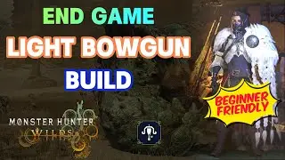 Monster Hunter Wilds - Endgame Light Bowgun Build, Pierce Raw Damage Guide
