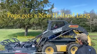 Mike Wall Vlog #16 - When Pops got a New Holland L225 Skidsteer + brushcutter! - Part 1 - Delivery
