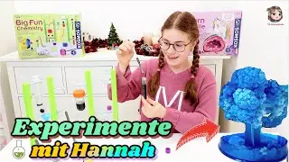 NACHTLEUCHTENDER SCHLEIM Big Fun Chemistry + Einhorn Kristalle 💎 KOSMOS Experimentierkästen