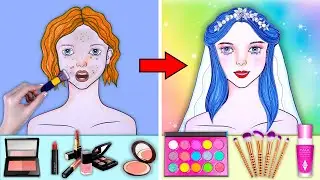 Paper doll transformation | Doll bride makeover in the wedding ceremony