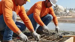 slab form work +steel fixing