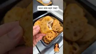 How to make delicious crispy lotus root rolls stuffed with meat at home to treat guests during Te...