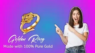 Beautiful Golden Ring Making with Pure Gold | 24k | #24kgoldn #viral #gold #goldring
