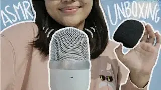 asmr 🌷 slow unboxing, mic tapping, and scratching sounds | razer seiren mini 🎙