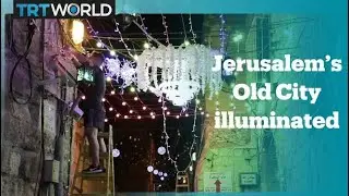 Palestinians light up Jerusalem's Old City during Ramadan
