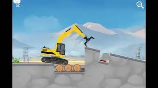 Excavator capit | Hampir gagal menyelesaikan misi! Beko capit mencengkram kayu gelondongan besar!!