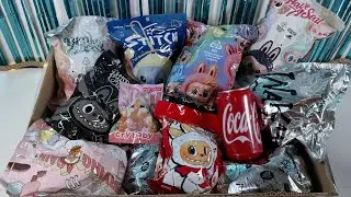 Labubu stitch & blind box unboxing with Asmr Crunch 😍 No Talk 🎧 Satisfying video Relax & enjoy 