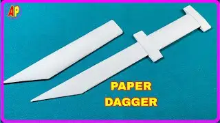 How to make dagger knife from A4 paper - Paper Art