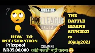 FREE FIRE NEW EVENT TODAY | KAISE KARE REGITER INDIA PRO LEAGUE ME AND KAISE MILEGA REWARD | GARENA