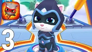 Talking Tom Hero Dash Gameplay Walkthrough Part 3 - The Dark Night Moonlight Angela [iOS/Android]