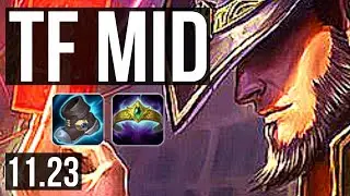 TWISTED FATE vs VEIGAR (MID) | Rank 10 TF, 1/1/4 | BR Grandmaster | 11.23