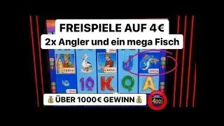 Fishin Frenzy 15 Freispiele auf 4 Euro Mega 1000€ JACKPOT 🤑  Spielhalle Spielothek