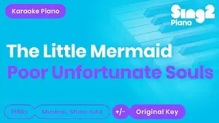 Poor Unfortunate Souls - The Little Mermaid | Melissa McCarthy (Karaoke Piano)