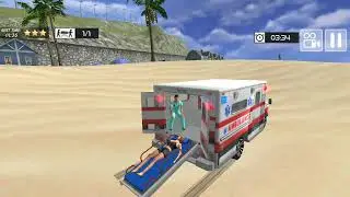 Coast Guard Beach Ambulance Rescue Driver 2021 - Android Gameplay