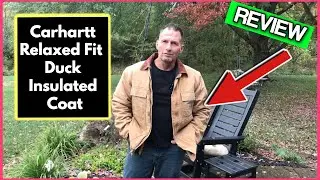 Обзор мужского пальто Carhartt Full Swing свободного кроя из утиной шерсти с эффектом потертости ...