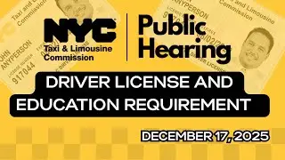 NYC TLC Public Hearing : Keeping or Getting an NYC TLC Driver&rsquo;s License Is About to Get Harder