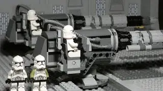 Clone Wars space battle LEGO Star Wars stop motion
