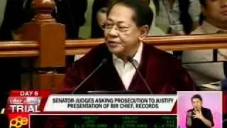 Defense challenges presentation of henares as a prosecution witness