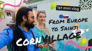 My Foreigner Fianc&eacute;e's 🇪🇺 🇮🇳  Reaction to Indian Village Life | Uttarakhand Diaries | CORN VILLAGE