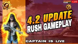 BGMI 4.2 UPDATE RUSH GAMEPLAY STREAM WITH CAPTAIN GANG😱😱#bgmi #pubg #gaming #pubgmobile #live #pubgm