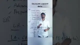 How to calculate liquidity ratio #shorts