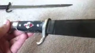Nazi youth knife and ww2 bayonet