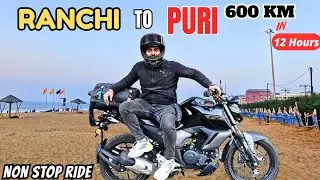 Ranchi To Puri 600 km In 12 hours Non Stop Ride 🏍 || Odisha Trip Vlog 🌴|| Aesthetic Nitish 