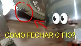 Trecho explicando aluno como fechar fio do alicate na WS Aluminium 