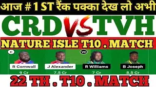 CRD vs TVH Dream11 Prediction | CRD vs TVH Dream11 Team | CRD vs TVH Dream11 | CRD vs TVH T10 match