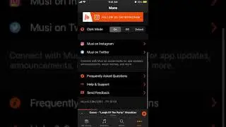 How to enable dark mode in Musi app?