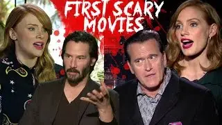 Celebrities share their first horror movie experiences (HD) JoBlo.com Exclusive