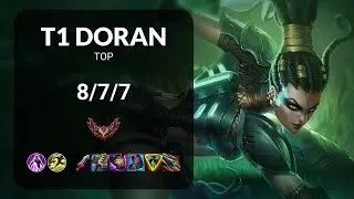 T1 Doran Nidalee vs Shen TOP - KR GRANDMASTER Patch 15.11