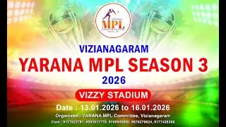 FINALE DAY YARANA MPL SEASON 3 - 2026  (VIZIANAGARAM) AP   @Livesportsjunction